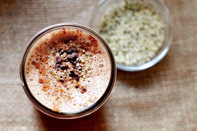 cacao hemp smoothie