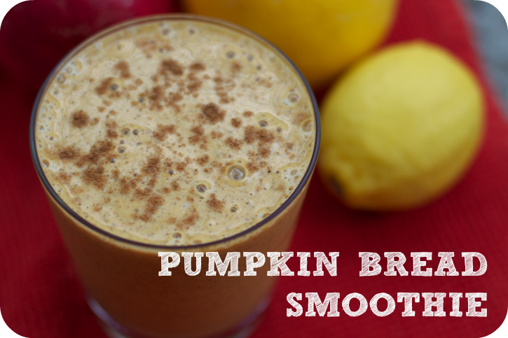 pumpkin bread smoothie