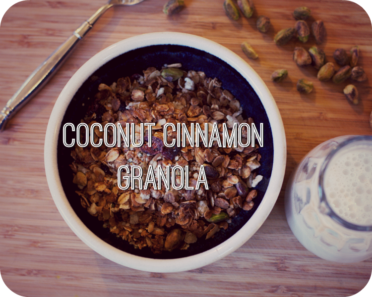 coconut cinnamon granola