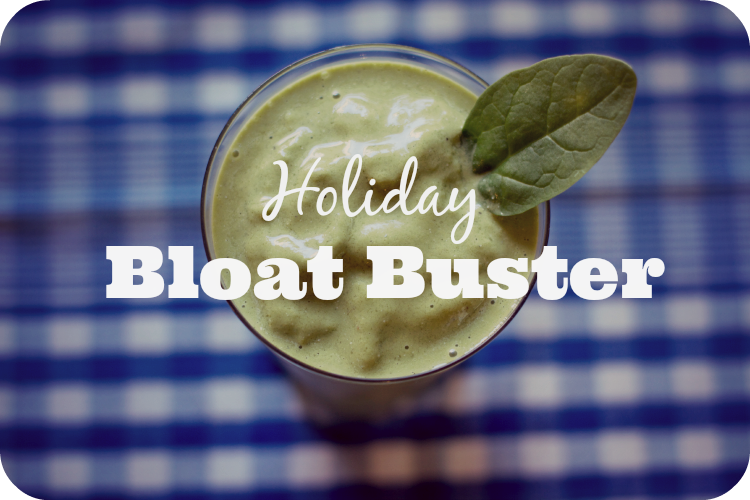 holiday bloat buster - green smoothie