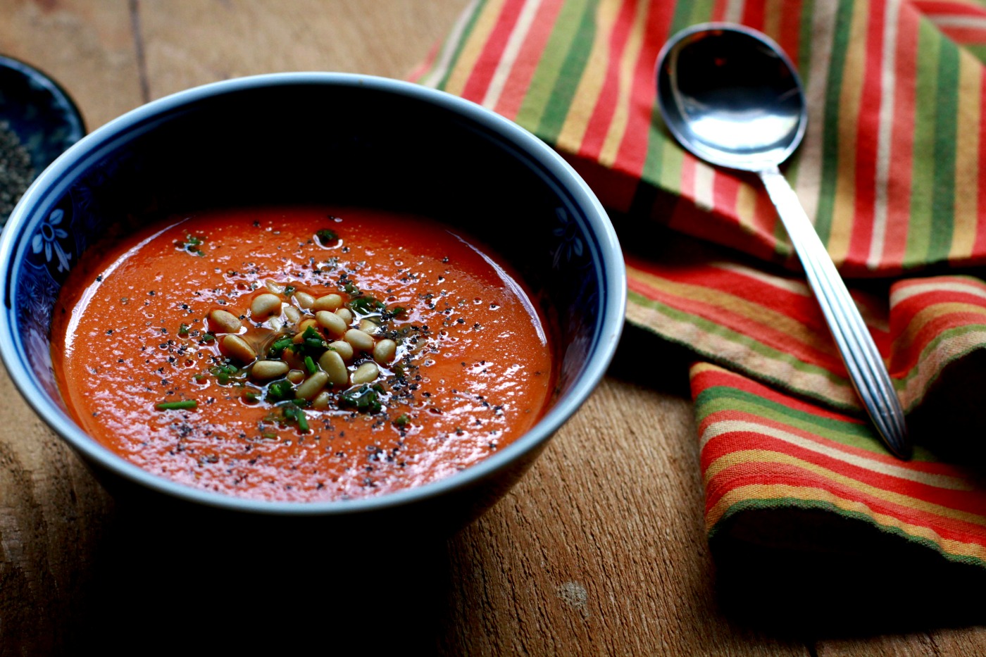 roasted red pepper coconut soup