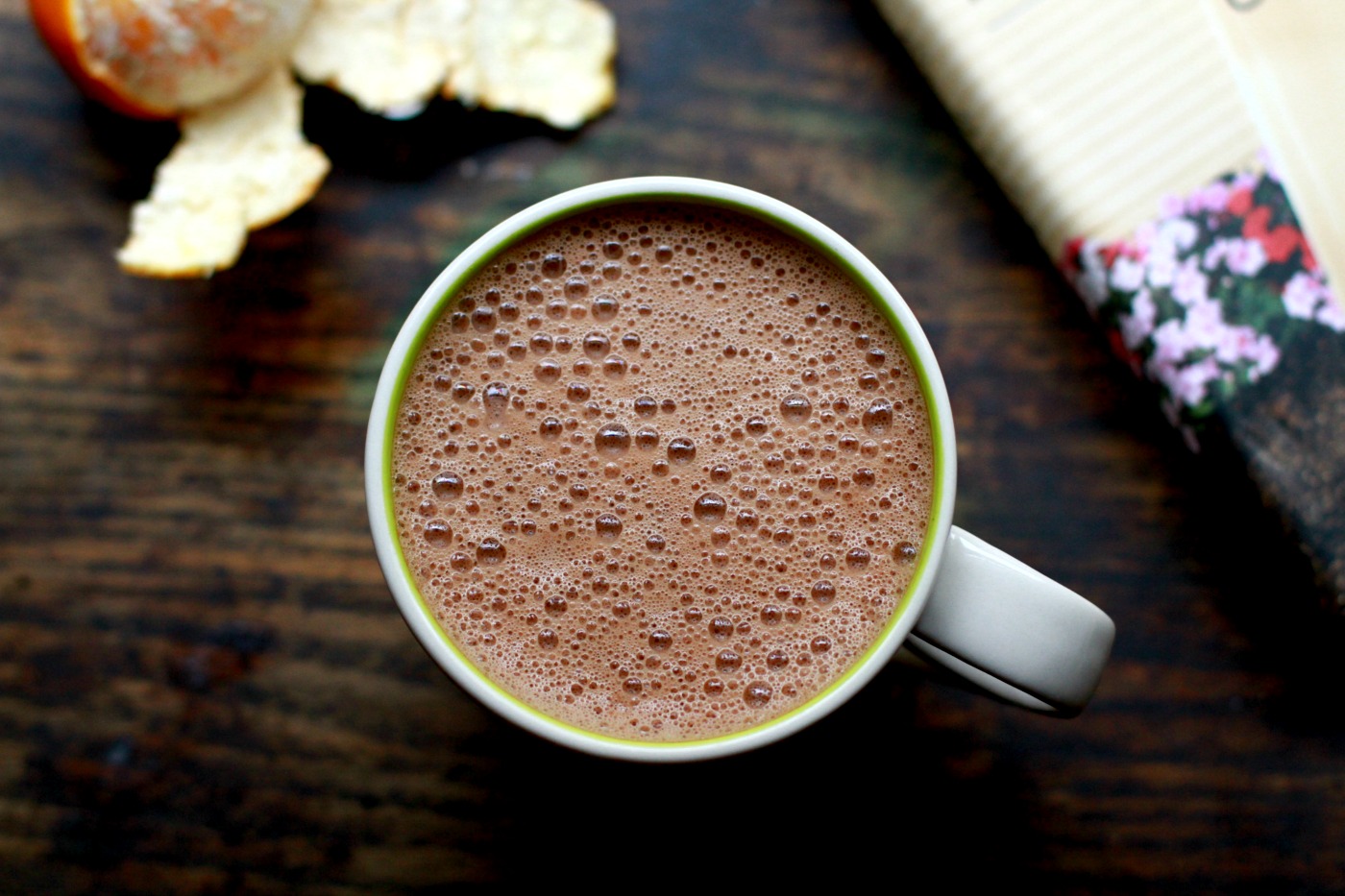 superfood hot chocolate - orange