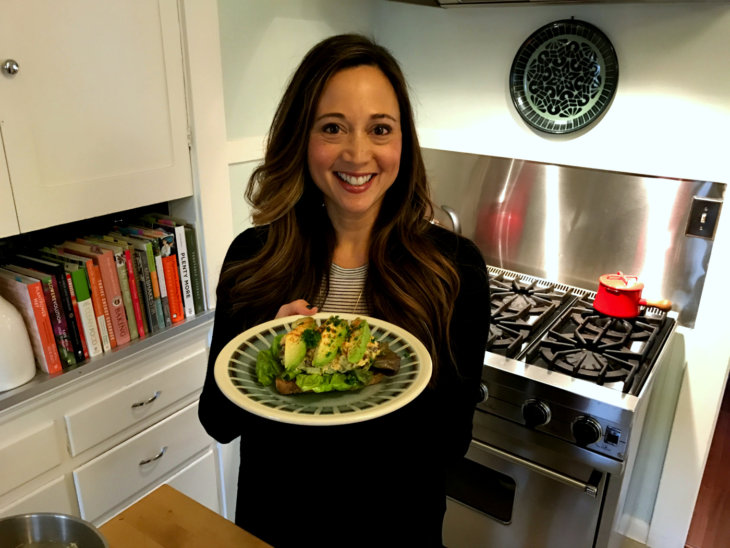 monica metz - smashed chickpea salad