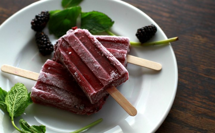 blackberry rose freezer pops
