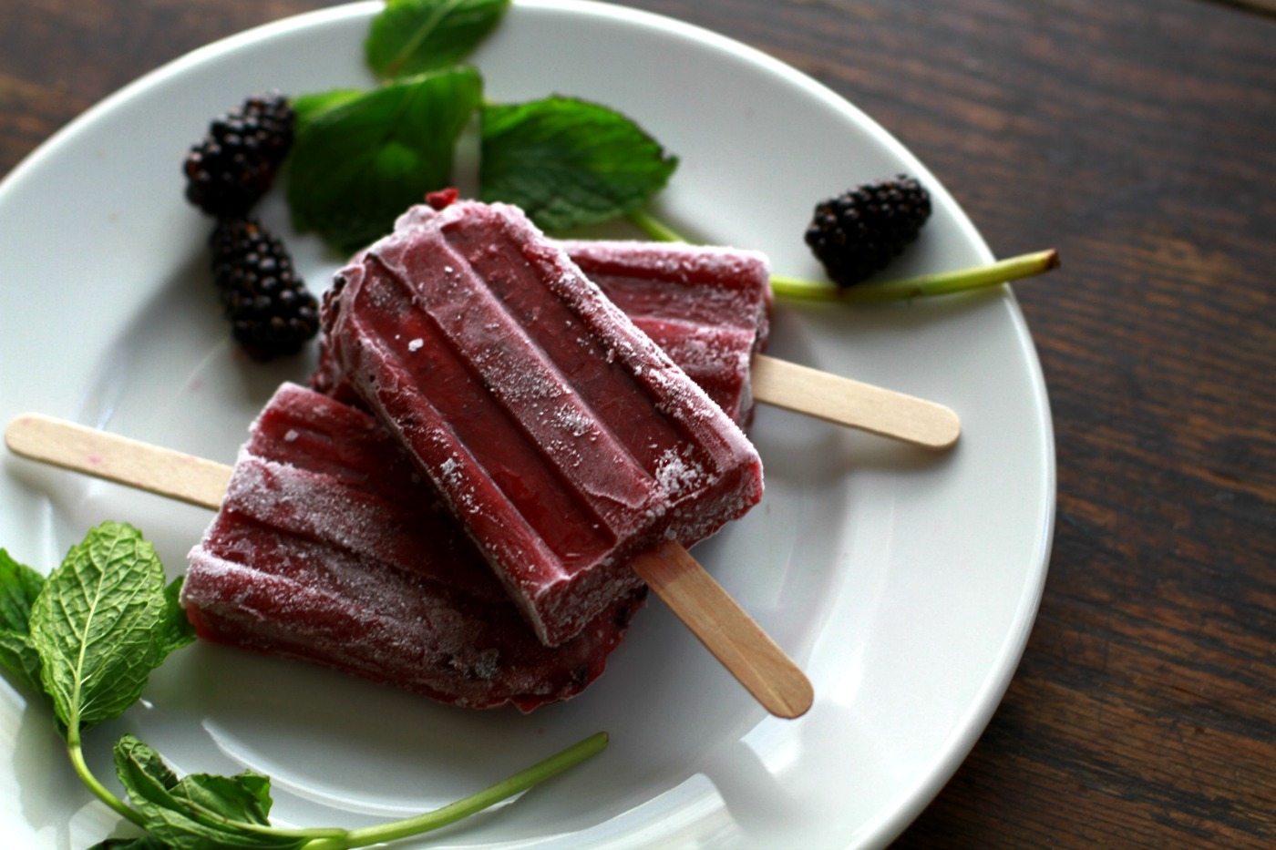 blackberry rose freezer pops