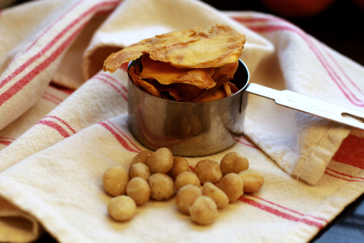 dried mango and macadamia nuts