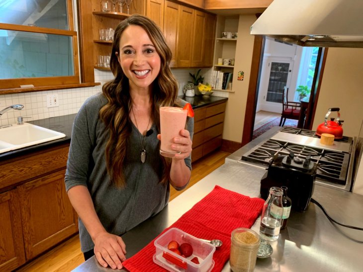 Strawberry Basil Kombucha Smoothie recipe