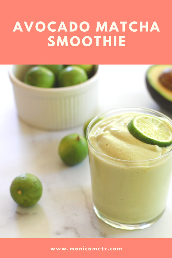 avocado matcha smoothie