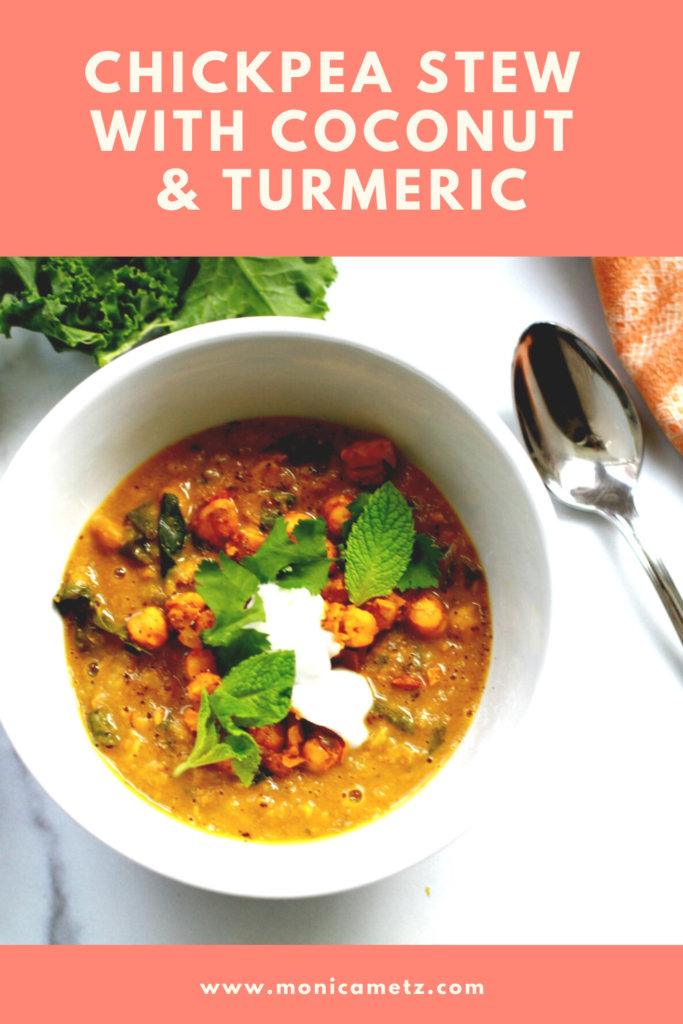 chickpea stew with coconut and turmeric recipe